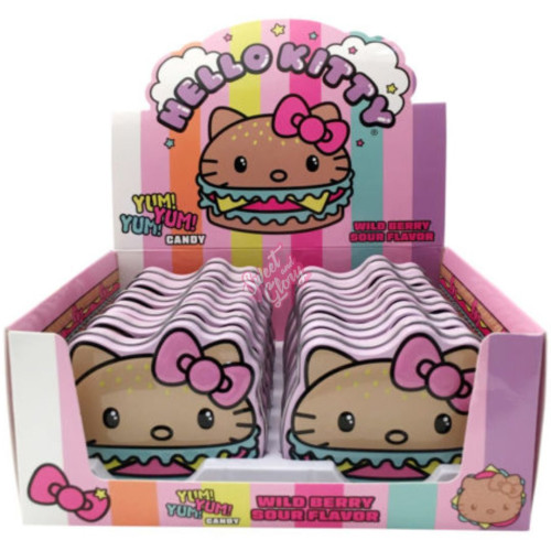 Hello Kitty Yum Yum Burger Tin 34g - 12ct