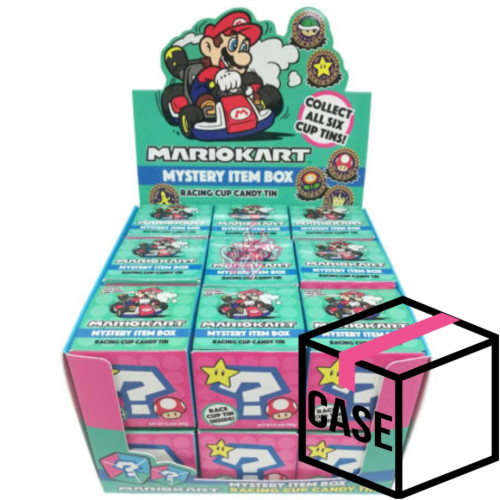 Mario Kart Mystery Item Box Racing Cup Candy Tin 19g - Case