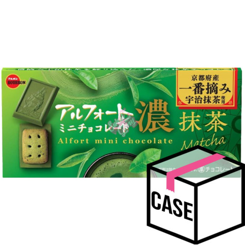 Bourbon Alfort Mini Matcha Chocolate Biscuit (Japan) 55g - Case