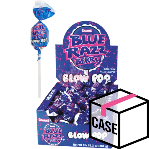 Blow Pops Blue Razz Berry 18g - Case