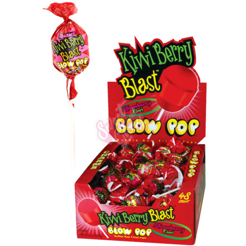 Blow Pops Kiwi Berry Blast 18g - 48ct
