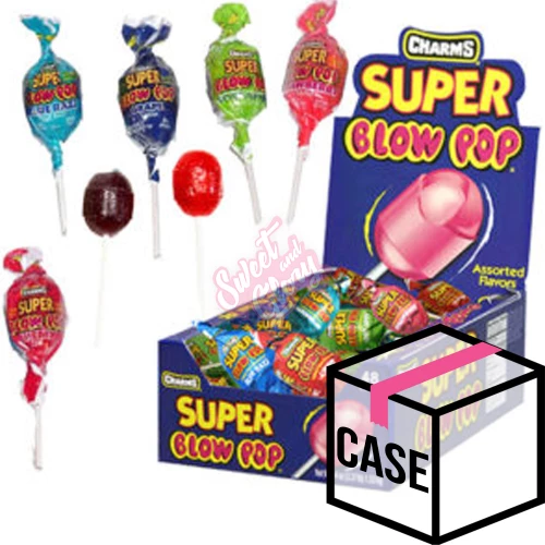 Super Blow Pop Assorted 32g - Case