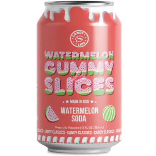 Candy Lips Watermelon Gummy Slices 355ml - 12ct