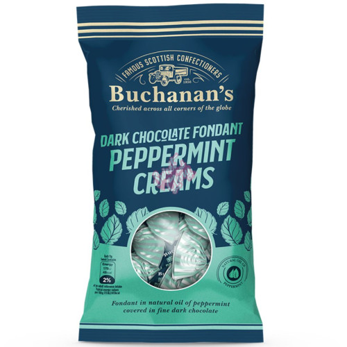 Buchanan's Chocolate Peppermint Creams 120g - 12ct