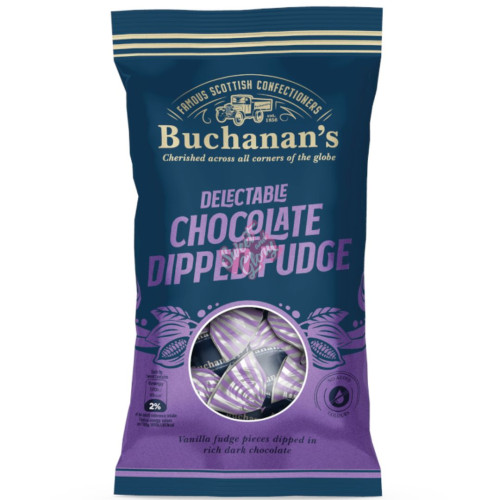 Buchanan's Chocolate Dipped Fudge 120g - 12ct