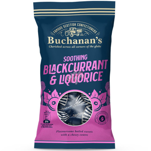 Sweet & Glory Buchanan's Blackcurrant & Liquorice 140g Case