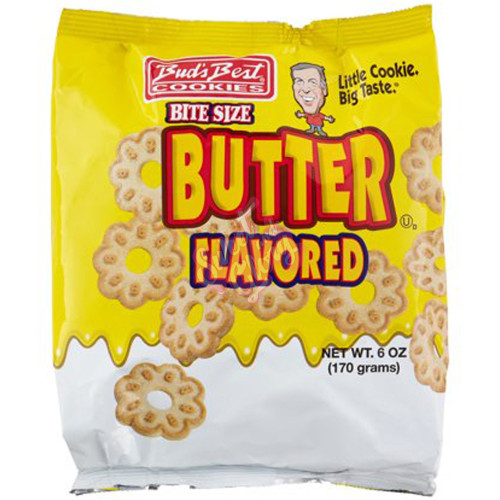 Buds Best Bite Size Butter Flavoured 170g - 12ct