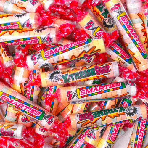 Smarties Candy Rolls X-Treme Sour Bulk 3Kg Bag - 1ct