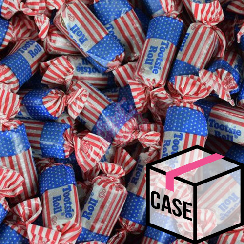 Tootsie Rolls USA Flag Midgees 13.6Kg - Full Case !!! 1ct