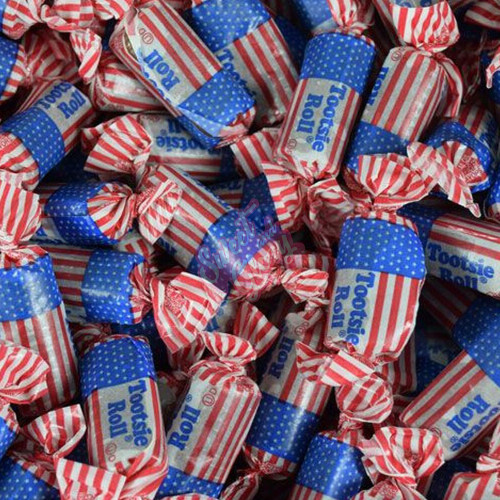 Tootsie Rolls USA Flag Midgees 2.27Kg Bag - 1ct