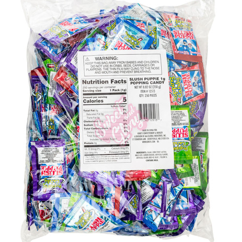 Slush Puppie Popping Candy 250g - 1ct