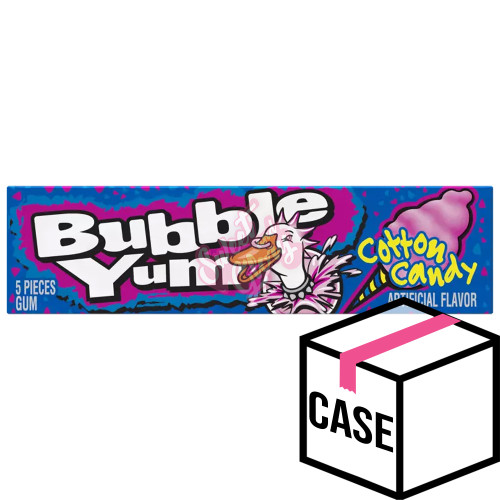 Bubble Yum Gum Cotton Candy 39g - Case