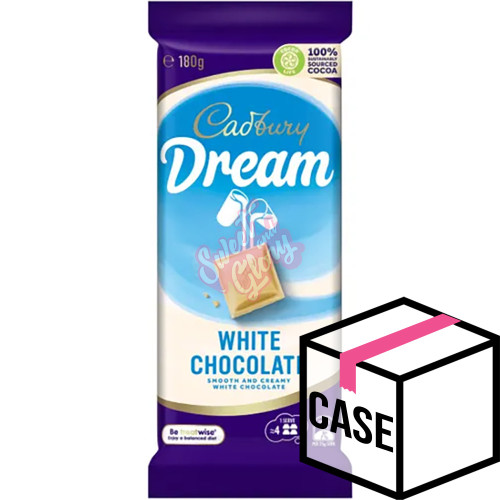 Cadbury's Dream White Chocolate AUS 180g - Case