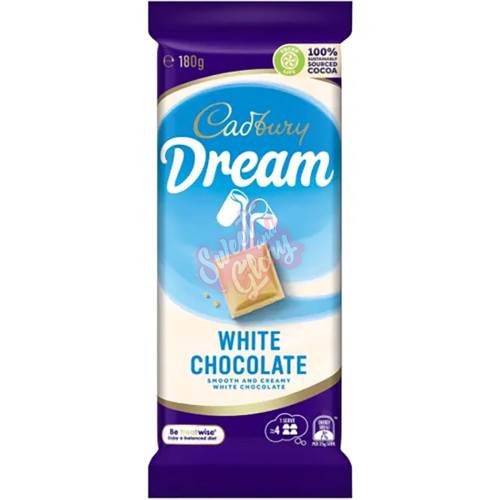 Cadbury's Dream White Chocolate AUS 180g - 16ct
