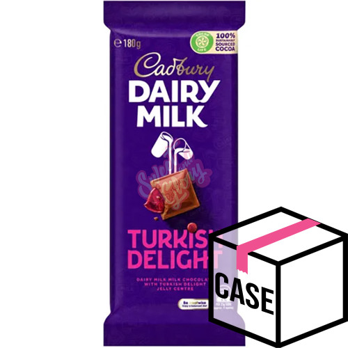 Cadbury's Turkish Delight Chocolate AUS 180g - Case