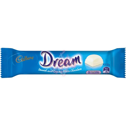 Cadbury's Dream White Chocolate Bar AUS 50g - 42ct