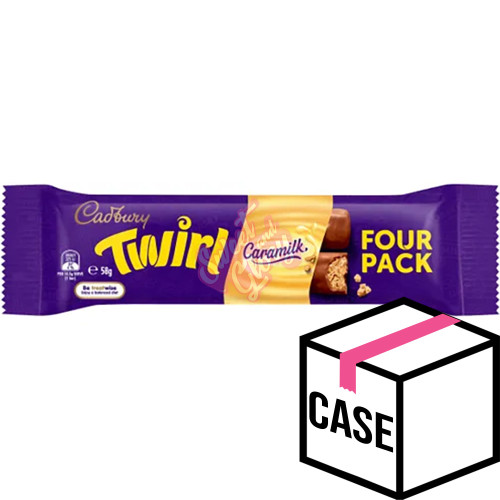 Cadbury's Caramilk Twirl King Size Chocolate Bar AUS 58g - Case