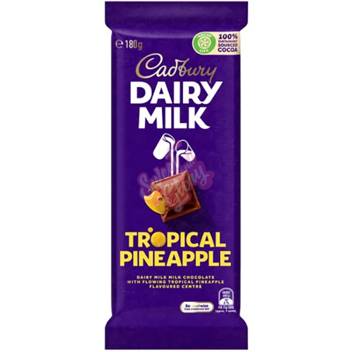 Cadbury's Dairy Milk Tropical Pineapple AUS 180g - 15ct