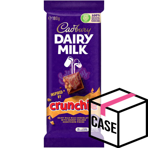 Cadbury's Dairy Milk packed with Crunchie AUS 180g - Case