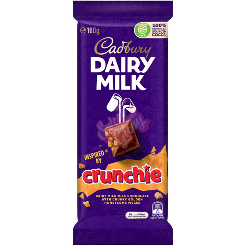 Cadbury's Dairy Milk packed with Crunchie AUS 180g - 14ct