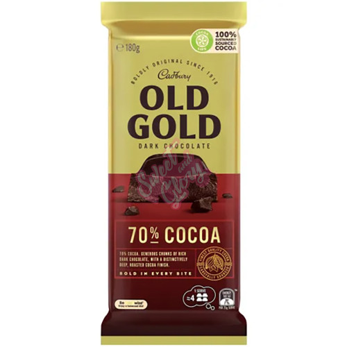 Cadbury's Old Gold 70% Cocoa AUS 180g - 16ct
