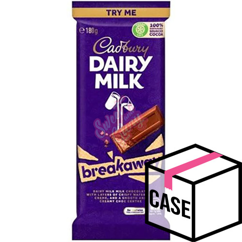 Cadbury's Dairy Milk Breakaway AUS 180g - Case