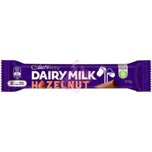 Cadbury's Dairy Milk Hazelnut AUS 55g - 42ct