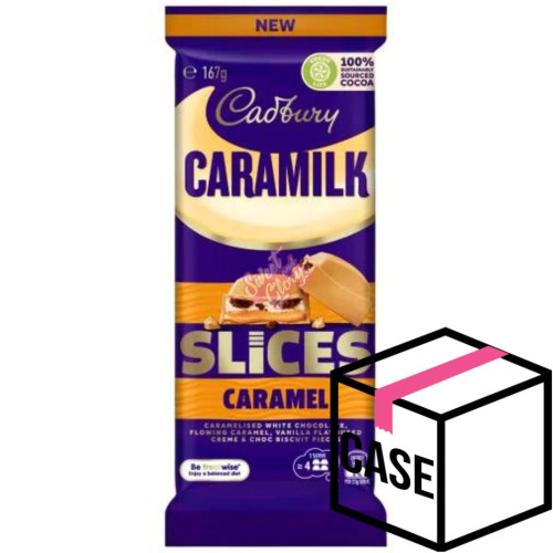 Cadbury's Caramilk Slices Caramel AUS 165g - Case
