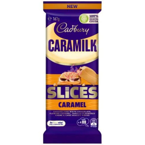 Cadbury's Caramilk Slices Caramel AUS 165g - 16ct