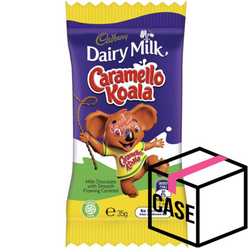 Cadbury's Caramello Koala Chocolate Bar AUS 35g - Case