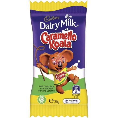 Cadbury's Caramello Koala Chocolate Bar AUS 35g - 36ct