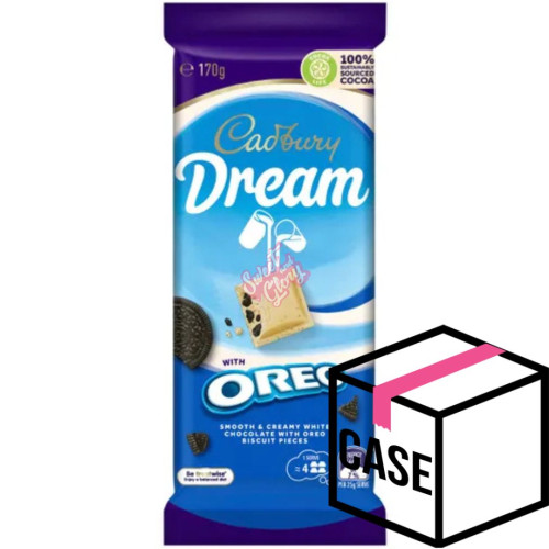 Cadbury's Dream White with Oreo AUS 170g - Case