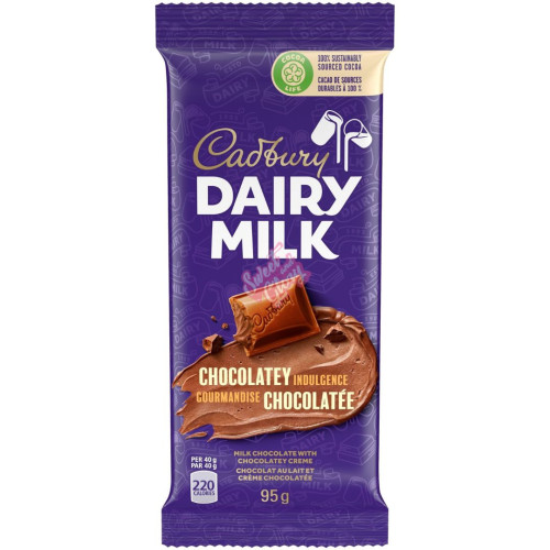 Cadbury's Dairy Milk Chocolatey Indulgence (CAN) 95g - 21ct