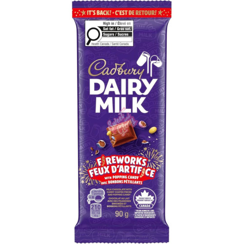 Cadbury Dairy Milk Fireworks (CAN) 90g - 21ct