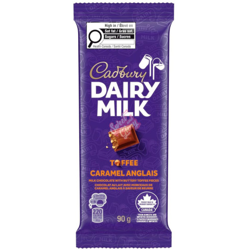 Cadbury Dairy Milk Toffee (CAN) 90g - 21ct