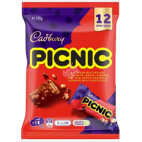 Cadbury Picnic Share Pack (AUS) 180g - 12ct