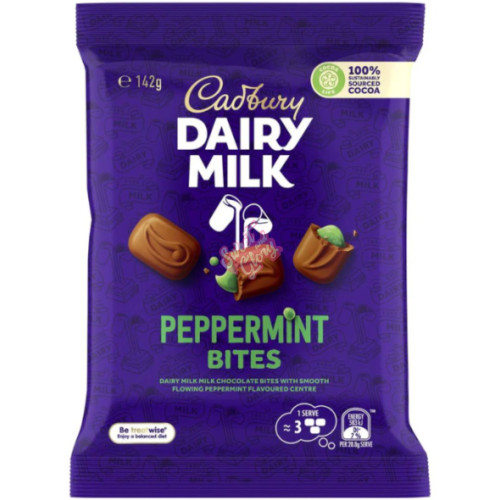 Cadbury Dairy Milk Peppermint Bites (AUS) 142g - 12ct