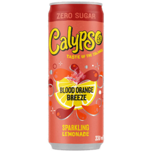 Calypso Blood Orange Breeze Zero Sugar Sparkling Lemonade 330ml