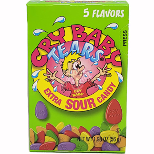 Cry Baby Tears Sour Candy 5 Flavour 56g - 24ct