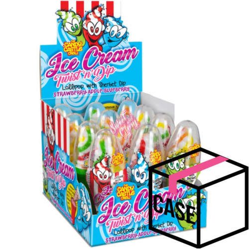 Candy Castle Crew Ice Cream Twist 'n' Dip 27g - Case