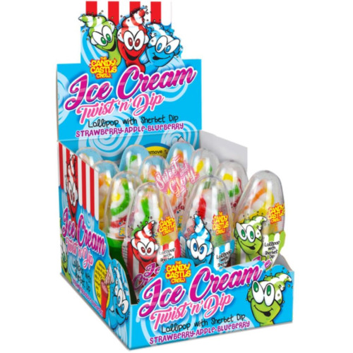 Candy Castle Crew Ice Cream Twist 'n' Dip 27g - 12ct