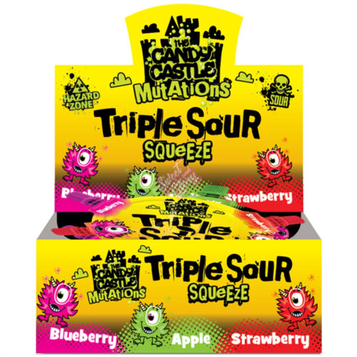 Candy Castle Mutations Triple Sour Squeeze Gel 45g - 12ct