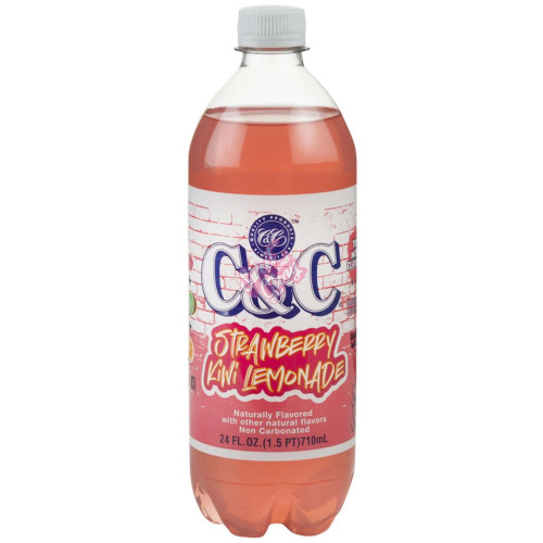 C&C Strawberry Kiwi Lemonade Bottle 710ml - 24ct