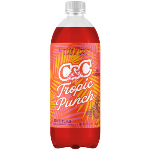 C&C Soda Tropic Punch Bottle 710ml - 24ct