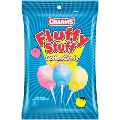 Charms Fluffy Stuff Cotton Candy 12ct 70g - 12ct