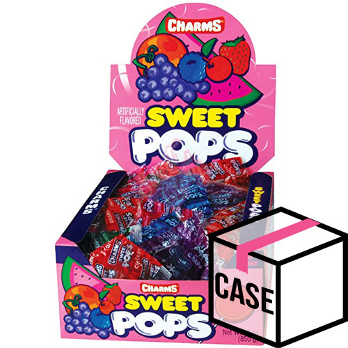 Charms Pop Sweet Lollipops 48ct 17g - Case