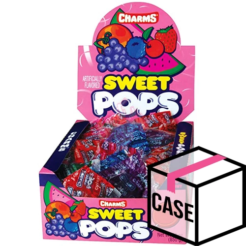 Charms Pop Sweet Lollipops 48ct 17g - Case