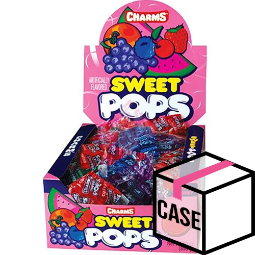 Charms Pop Sweet Lollipops 100ct 17g - Case