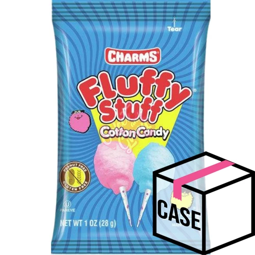 Charms Fluffy Stuff Cotton Candy 28g - Case