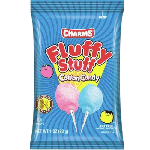 Charms Fluffy Stuff Cotton Candy 28g - 12ct